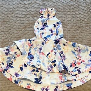 L'ATISTE Multicolor Floral High-Low Dress